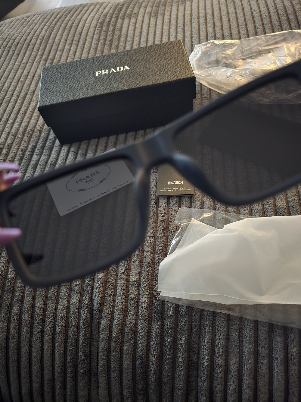 Prada Men’s Linea Rossa Sunglasses - Picture 3 of 12